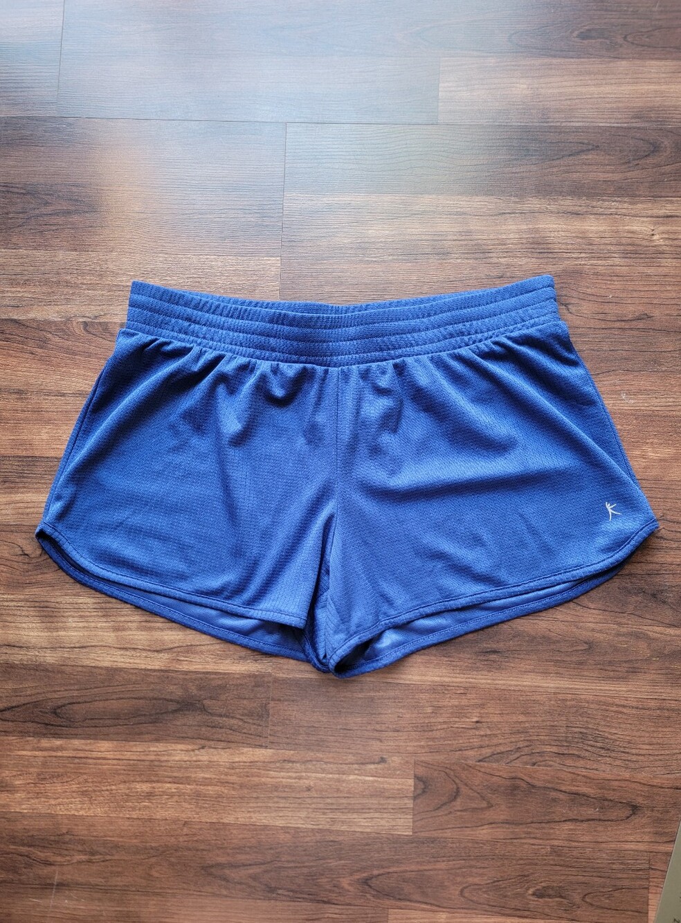 Danskin Now Dri More Athletic Shorts Womens Ladies Size L 12 14 Blue Like New